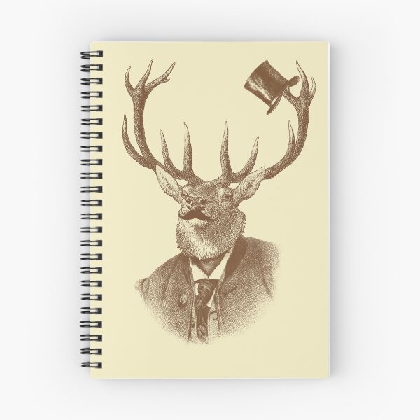 Item preview, Funny deer portrait (brown and cream) designed and sold by Madame Memento.