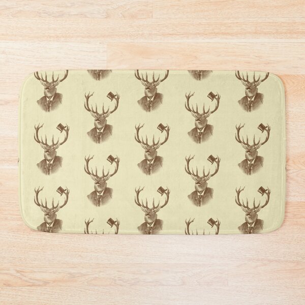 Item preview, Funny deer portrait (brown and cream) designed and sold by Madame Memento.