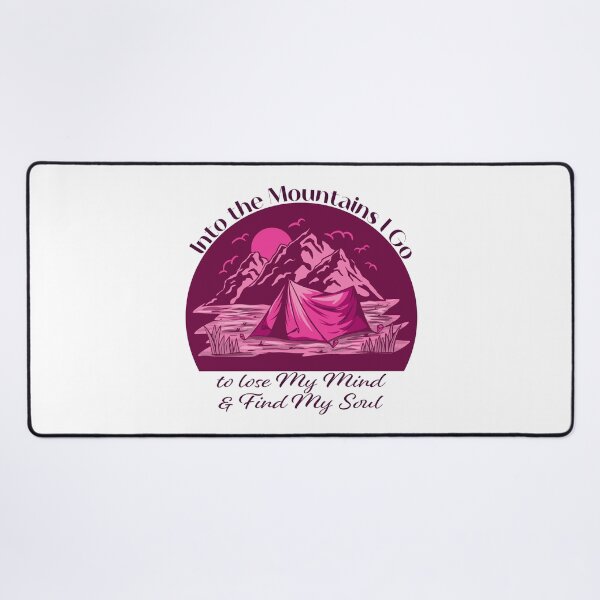 Item preview, Into The Mountains I go to lose my mind & find my soul - Pink designed and sold by Unaiza Khalid.