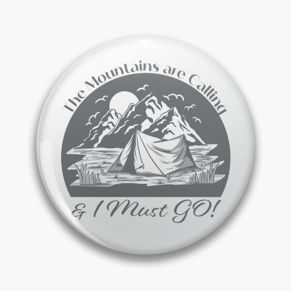 Item preview, The Mountains are Calling & I must go - Gray designed and sold by Unaiza Khalid.