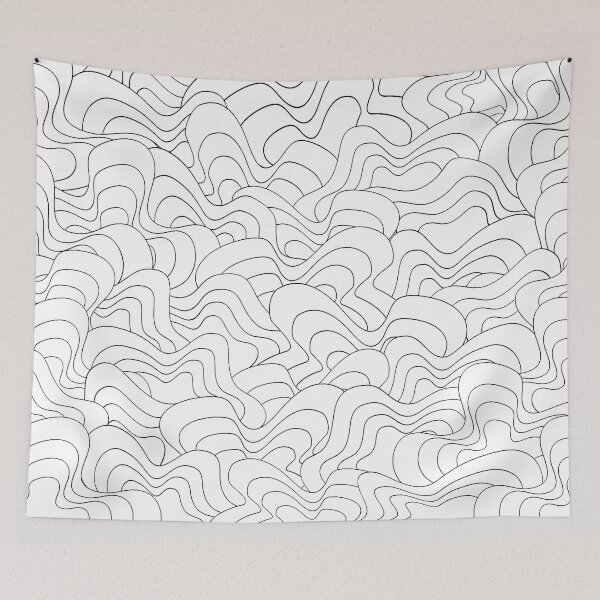 Item preview, Abstract pattern - black and white. designed and sold by K.S ART.