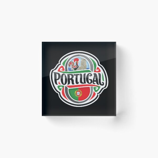 Item preview, Portugal Flag Travel Souvenir Sticker Logo Badge designed and sold by TeeHome.