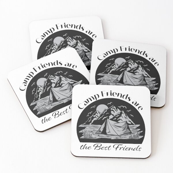 Item preview, Camp Friends are the Best Friends - Black designed and sold by Unaiza Khalid.