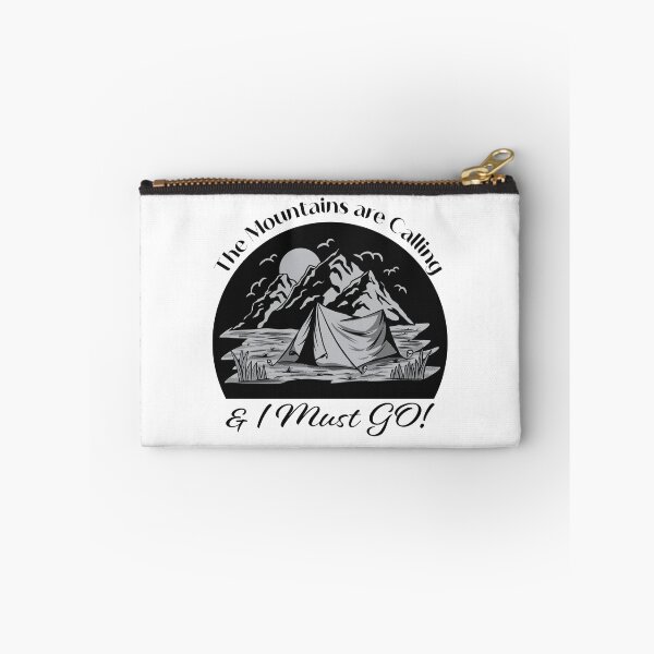 Item preview, The Mountains are Calling & I must go - Black designed and sold by Unaiza Khalid.