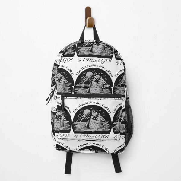 Item preview, The Mountains are Calling & I must go - Black designed and sold by Unaiza Khalid.