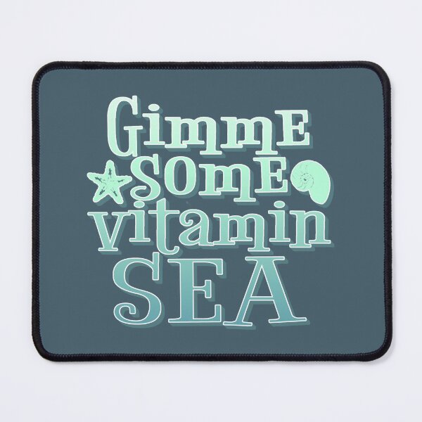 Item preview, Gimme Some Vitamin Turquoise Green Ombre Shadow Text Fun Summer Ocean Text Design designed and sold by TrulyEpoque.