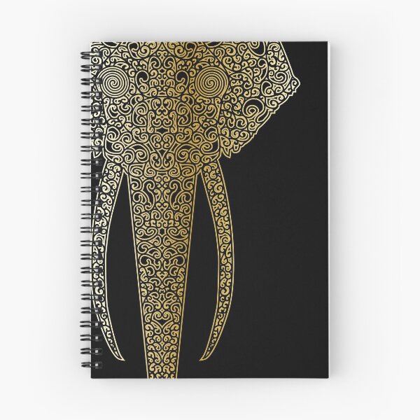 Artikelvorschau, Hypnotische Elefant-Goldkontur entworfen und verkauft von Matthijs Morris.