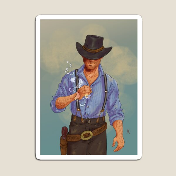 Arthur Morgan hat blue jay | Sticker