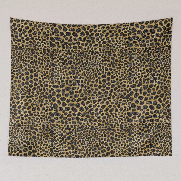 Item preview, Leopard Pattern Black Gold Animal Skin Pattern Gift Premium Art Apparel Essential Motivation Inspiration Joy Mood  Funny Cat Halloween designed and sold by DesignByHeartUK.