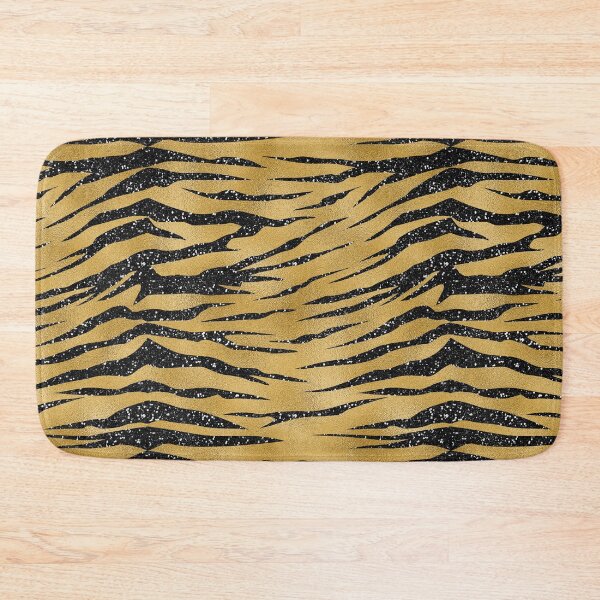 Item preview, Tiger strips Pattern Black Gold Animal Skin Pattern Gift Premium Art Apparel Essential Motivation Inspiration Joy Mood  Funny Cat Halloween designed and sold by DesignByHeartUK.