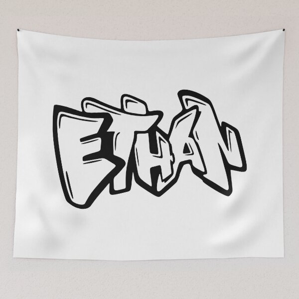 Item preview, Ethan - Graffiti Name Design designed and sold by NameThatShirt.