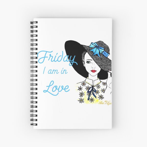 Friday I am In Love Spiral Notebook