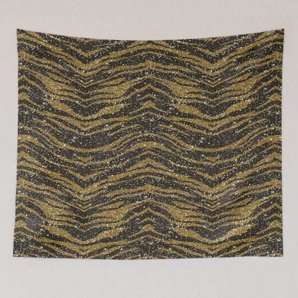 Item preview, Tiger strips Pattern Black Gold Animal Skin Giltter Pattern Gift Premium Art Apparel Essential Motivation Inspiration Joy Mood  Halloween designed and sold by DesignByHeartUK.