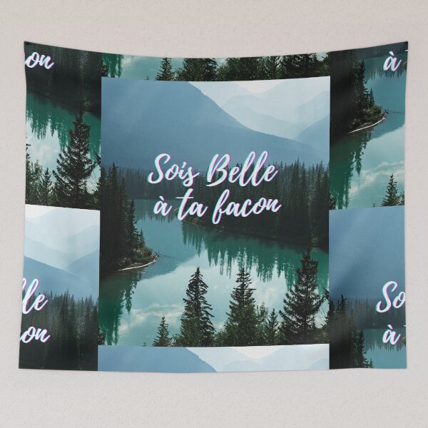 Item preview, Be beautiful in your own way - popular French quotes theme gifts  designed and sold by RebelliousRosee.