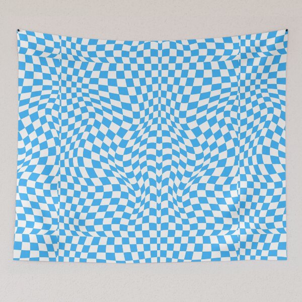 Item preview,  Blue and White Checker Distorted - Distorted Checker designed and sold by adoredigitals.