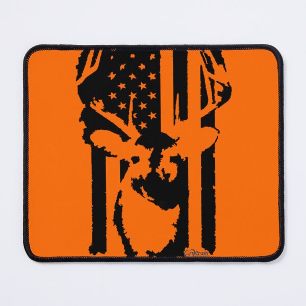 Item preview, Whitetail Buck with American Flag, Deer Hunter Flag Design designed and sold by LifeCrush.