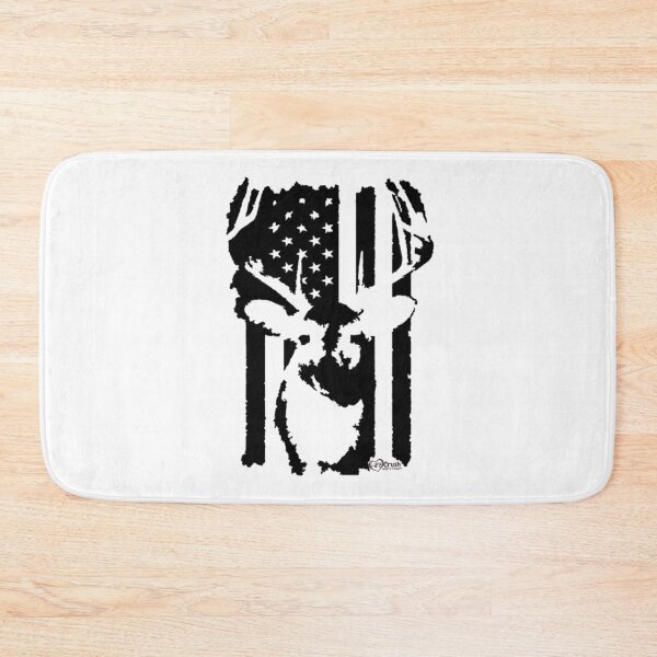 Item preview, Whitetail Buck with American Flag, Deer Hunter Flag Design designed and sold by LifeCrush.