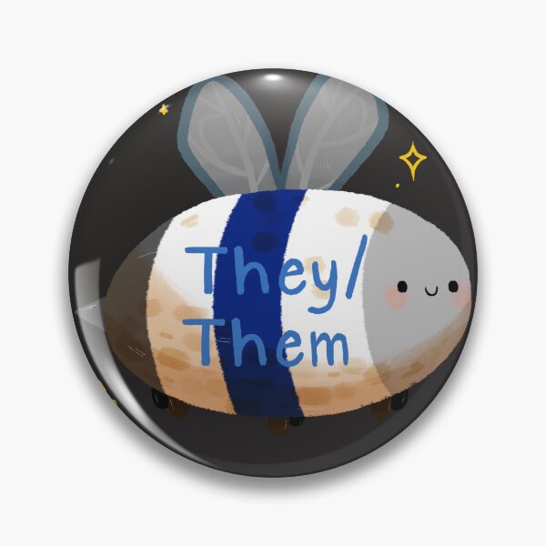 Item preview, Grey Gender they/them Bee designed and sold by Smoltsuki.