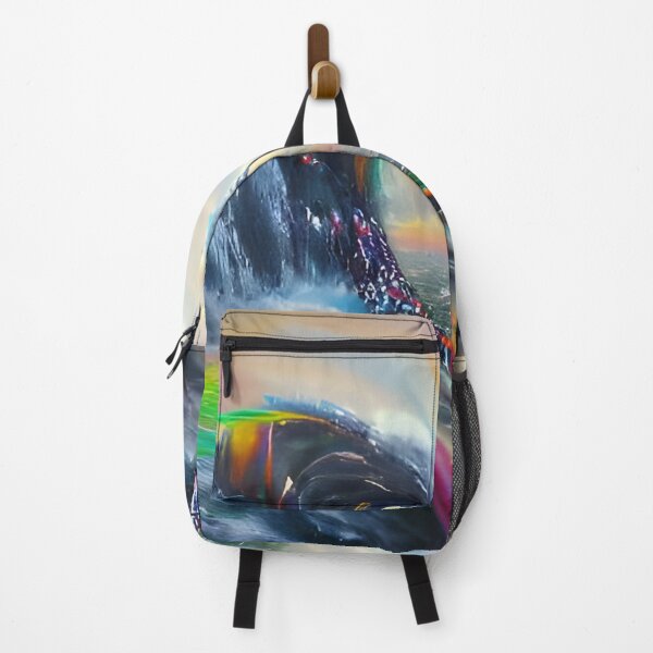 Item preview, AI Generated Art, Rainbow Tidal Wave designed and sold by ACC .