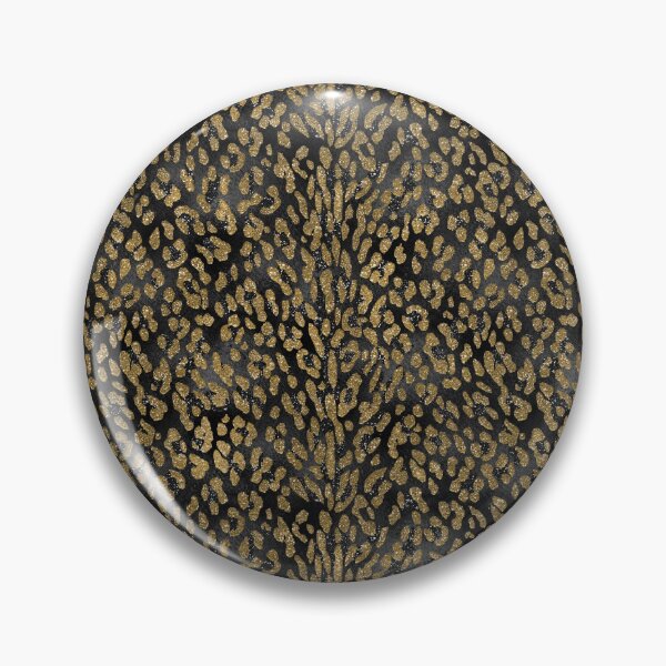 Item preview, Leopard Pattern Black Gold Animal Skin Pattern Gift Premium Art Apparel Essential Motivation Inspiration Joy Mood  Funny Cat Halloween designed and sold by DesignByHeartUK.