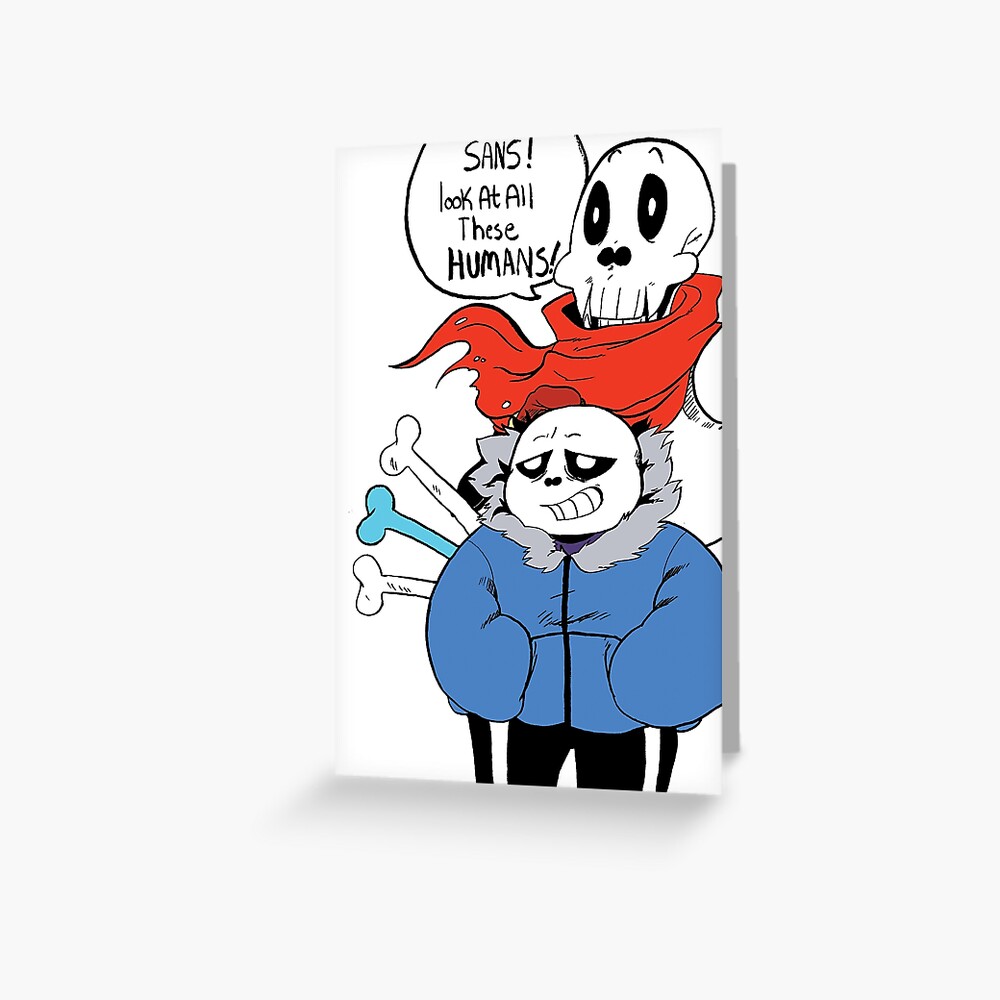 Undertale Sans! Vector Greeting Card for Sale by Hansbald