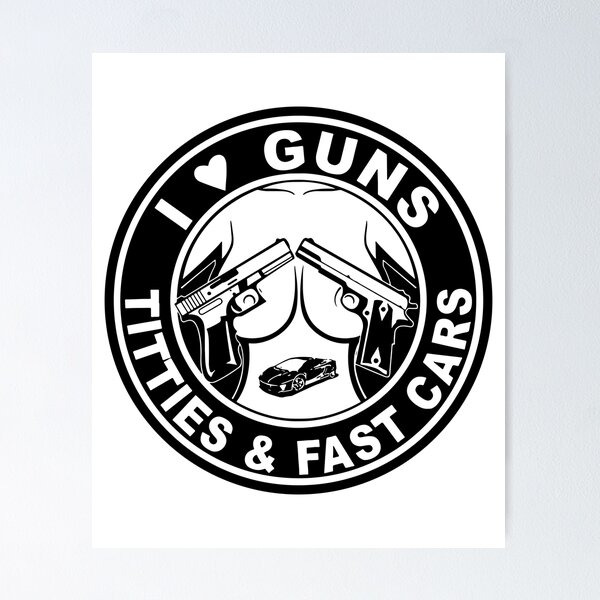 I Love Guns, Titties, & Beer Decal Sticker - Made in USA - The