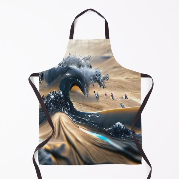 Item preview, AI Generated Art, Tidal Wave in Black Sand Desert designed and sold by ACC .