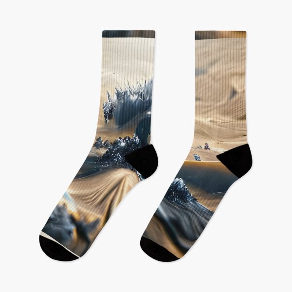 Item preview, AI Generated Art, Tidal Wave in Black Sand Desert designed and sold by ACC .