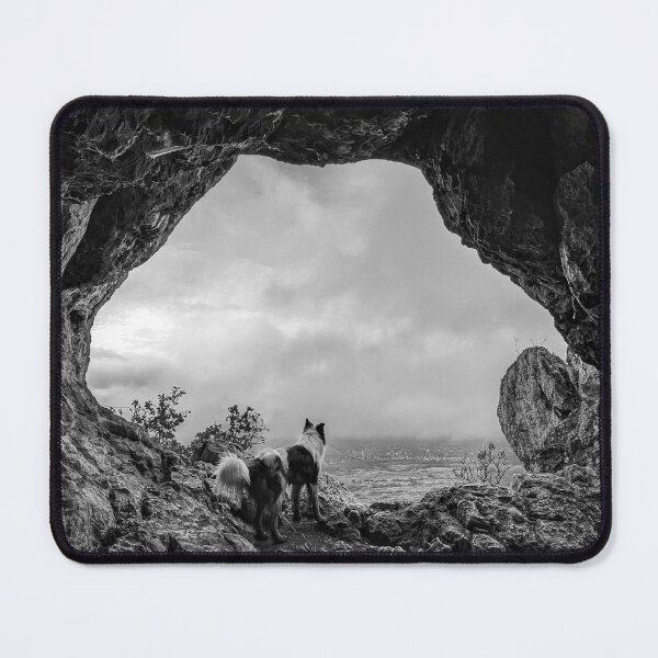 Item preview, Dog looks out of the cave designed and sold by cannedmoods.