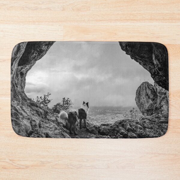 Item preview, Dog looks out of the cave designed and sold by cannedmoods.