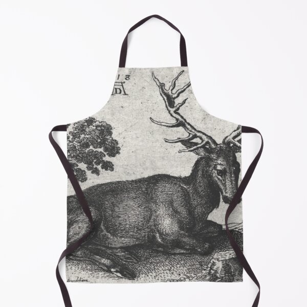 Item preview, A stag lying after durer Sticker gazelle sticker famous classic art designed and sold by Golido.
