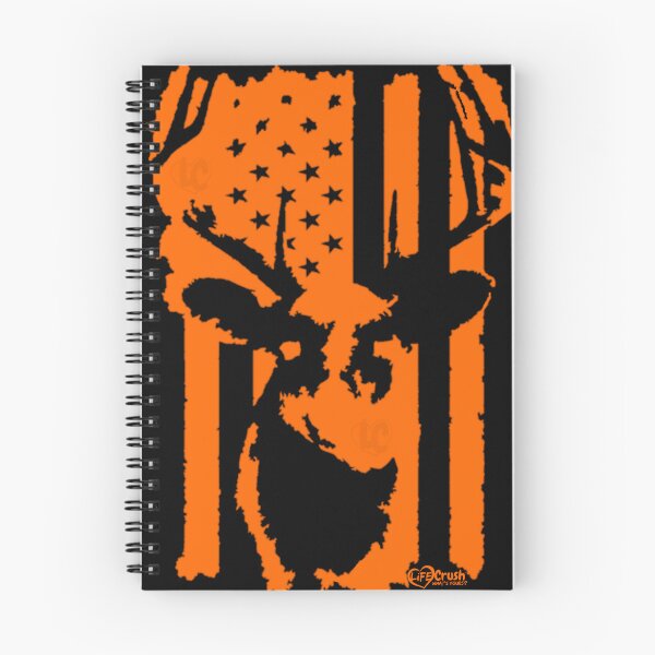 Item preview, Hunter Orange Whitetail Buck Deer with American Flag, Patriotic Deer Hunting designed and sold by LifeCrush.