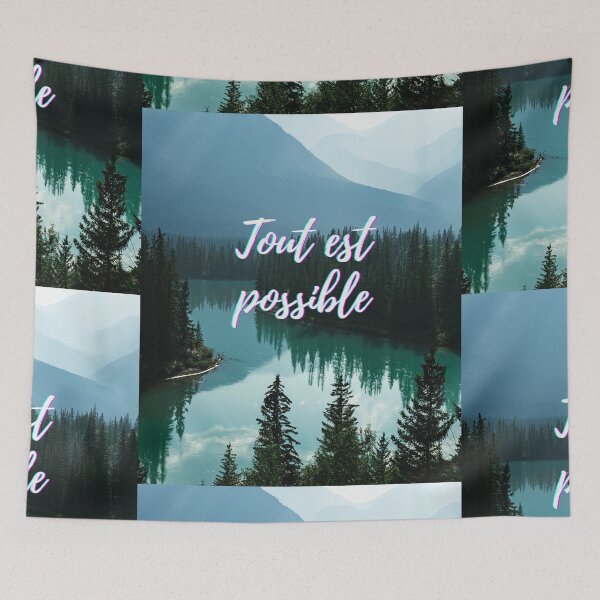 Item preview, Anything is possible - popular french quotes theme gifts  designed and sold by RebelliousRosee.