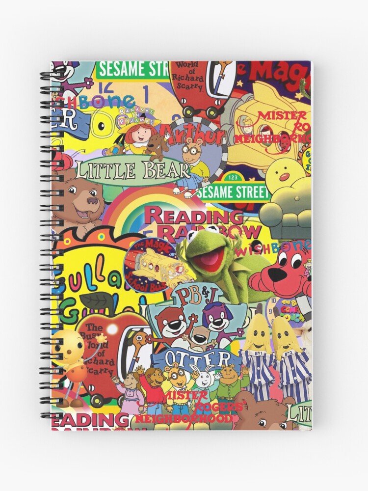 Kids shows from our Childhood Spiral Notebook for Sale by popculturecult