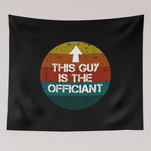 Item preview, This Guy is the Officiant Funny Vintage Retro Gifts designed and sold by rachidhaz.