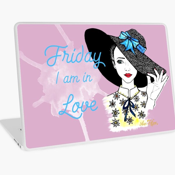 Friday I am In Love Laptop Skin