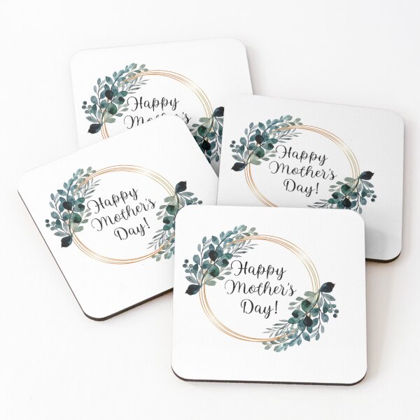 Item preview, Happy Mother's Day | Laurels with Gold Borders designed and sold by JustSeasons.