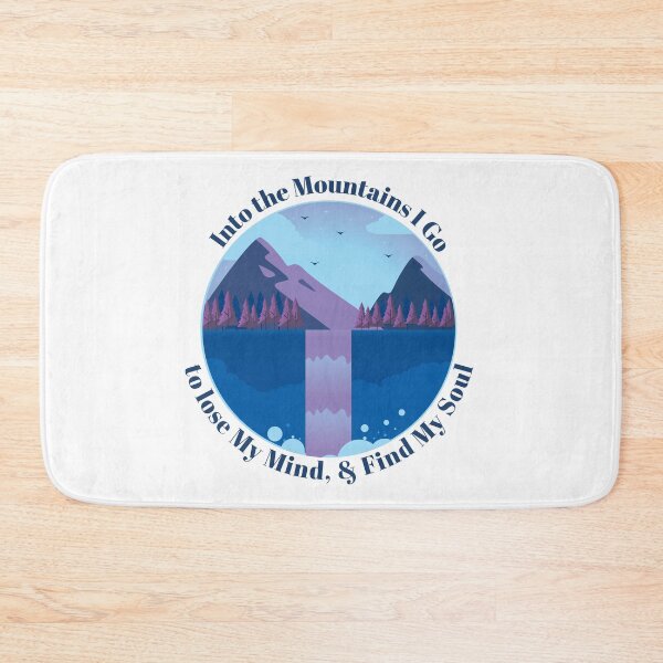 Item preview, Into The Mountains I go to lose my mind & find my soul - Blue designed and sold by Unaiza Khalid.
