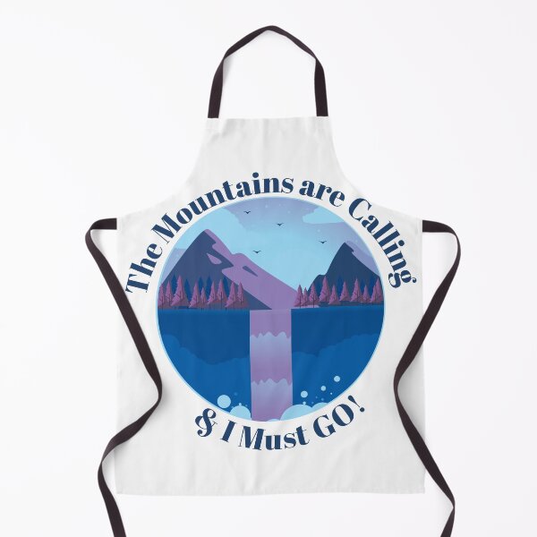 Item preview, The Mountains are Calling & I must go - Blue designed and sold by Unaiza Khalid.