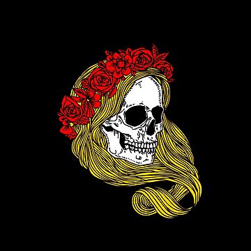 Artwork thumbnail, Flower Skull by BertoMedia