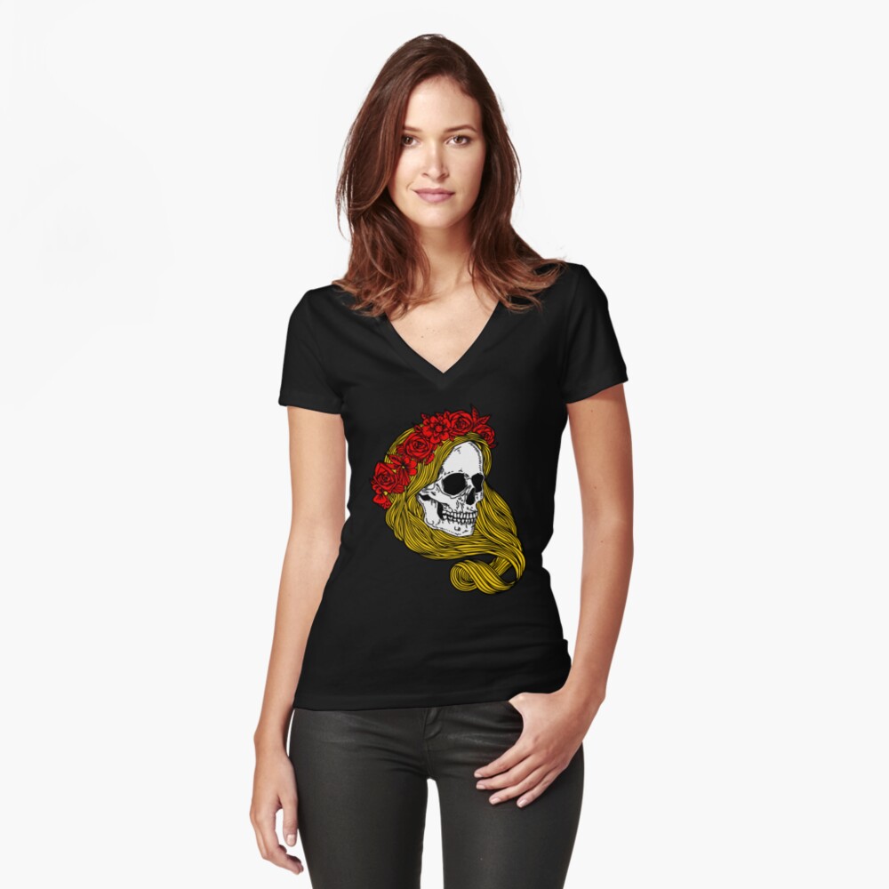 Item preview, Fitted V-Neck T-Shirt designed and sold by BertoMedia.
