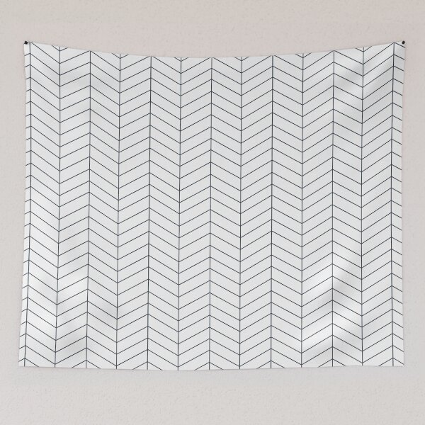 Item preview, Herringbone - Naval Blue + White designed and sold by NolkDesign.