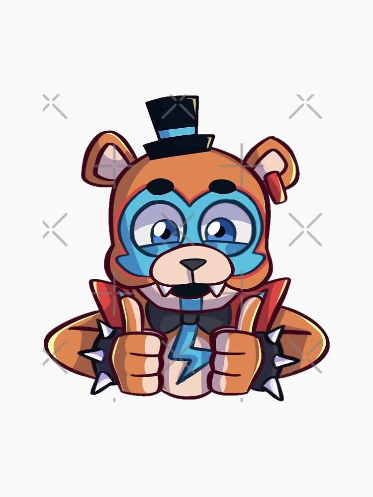 FNAF security breach (gregory and monty plush) - Chibi - Sticker