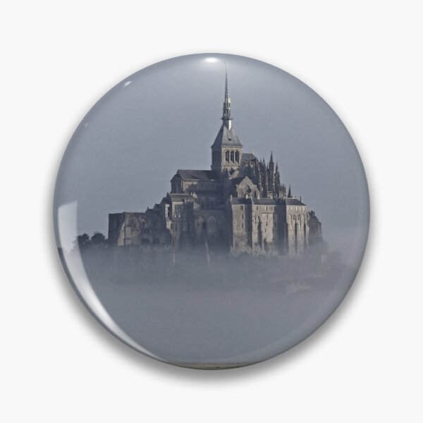Item preview, Foggy Castle Mont Saint Michel France Vacations Poster designed and sold by Teetans.