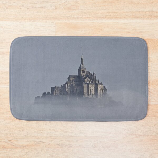 Item preview, Foggy Castle Mont Saint Michel France Vacations Poster designed and sold by Teetans.