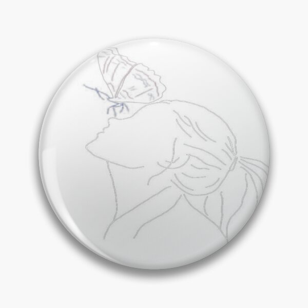 Item preview, Dark academia face butterfly sticker  designed and sold by hassbelo.
