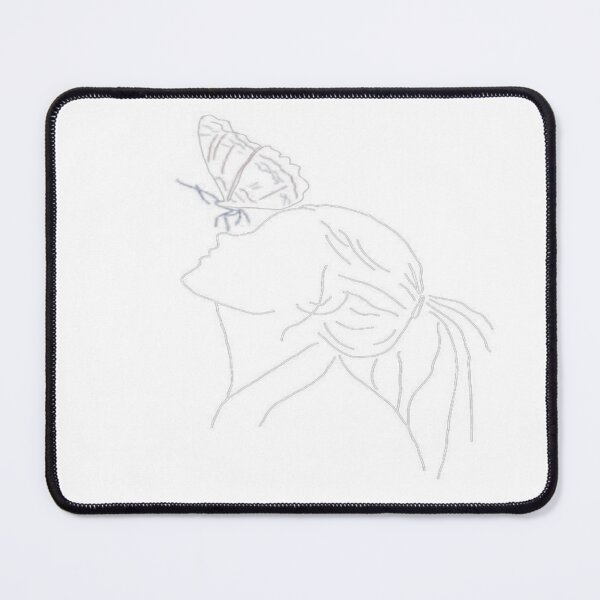 Item preview, Dark academia face butterfly sticker  designed and sold by hassbelo.