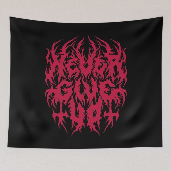 Item preview, Never Give Up - Grunge Aesthetic - 90s Black Metal designed and sold by Nemons.