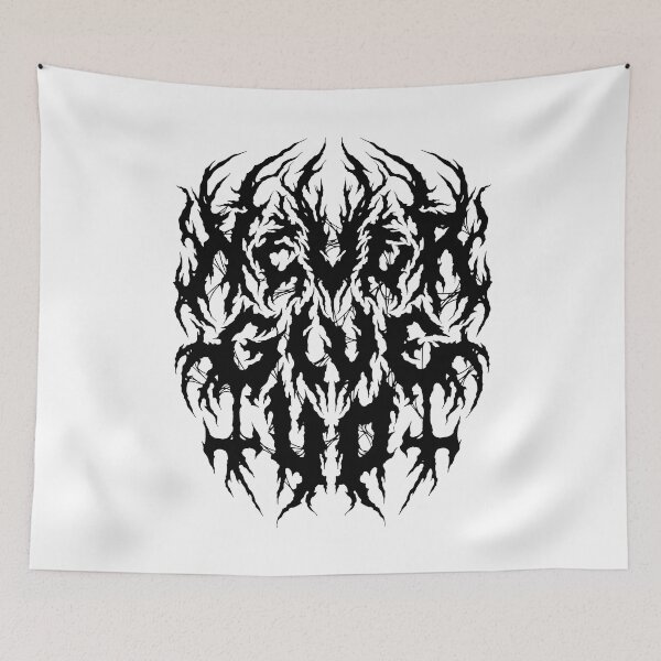 Item preview, Never Give Up - Grunge Aesthetic - 90s Black Metal designed and sold by Nemons.
