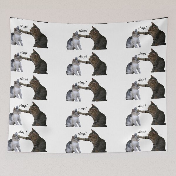 Item preview, Cat slapping cat designed and sold by SnJDesignz.